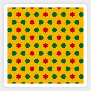 African Patterns with African Colors Sticker